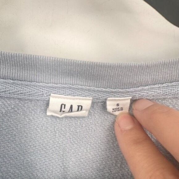 Gap Women’s Tie-Dye Crewneck Sweatshirt‎ Blue pullover Small Lounge Casual - Picture 4 of 11